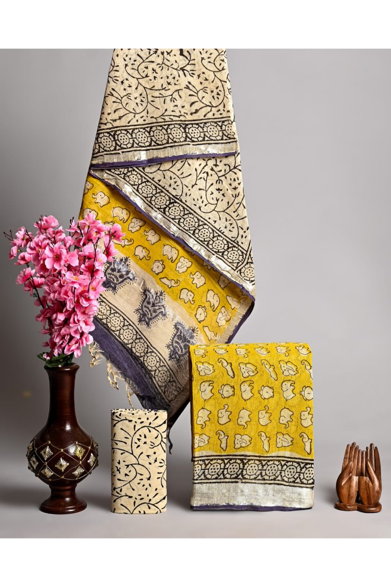 Bagru Print Linen Suits - Hand Block Printed