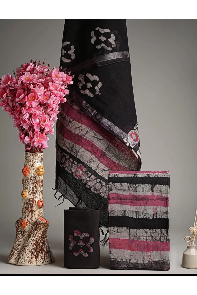 Batik Hand Block Printed Linen Suits